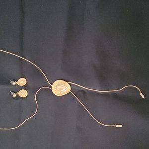 Cowgirl hat necklace & earrings